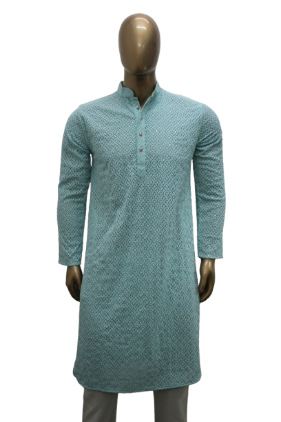 EMBRODERED SEQUIN KURTA